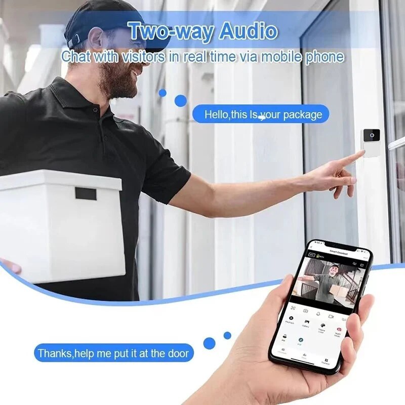 Wireless Night Vision Video Door Bell Camera