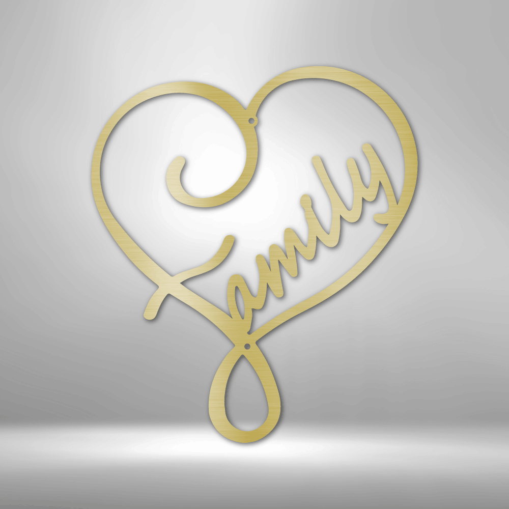 Family Love Steel Sign