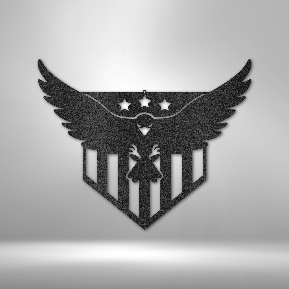 Majestic Eagle Steel Wall Sign