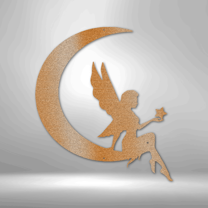 Fairy Dream Moon - Metal Wall Art